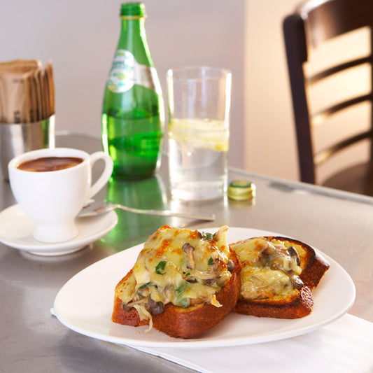 Forest Mushrooms, Toasted Brioche, Gruyere