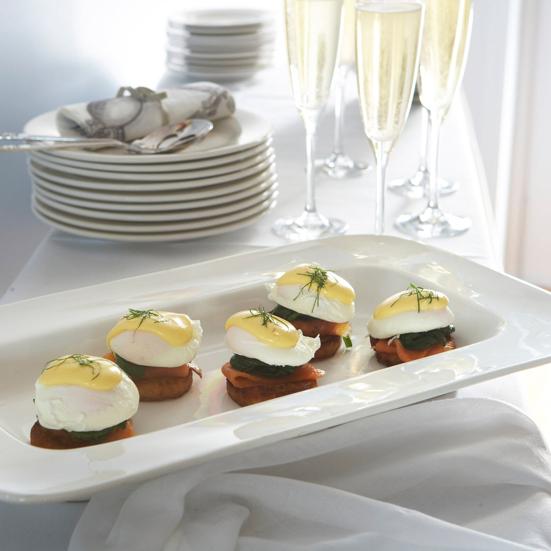 Poached Eggs, Smoked Salmon, Hollandaise Sauce