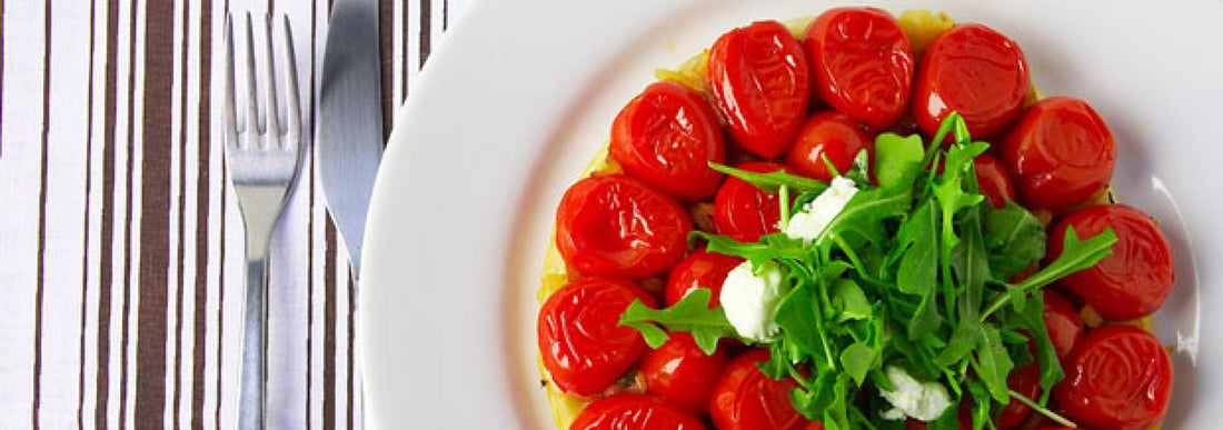 Tomato Tarte Tartin, Black Olive Tapenade